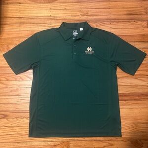 Notre Dame Cutter & Buck Dark Green Polo Shirt